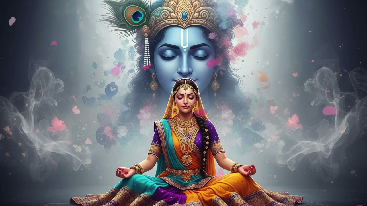 Hare Krishna Hare Rama🌸| Peaceful krishna Music| Flute Music for Relaxation@MinuteOfWisdom-b2n