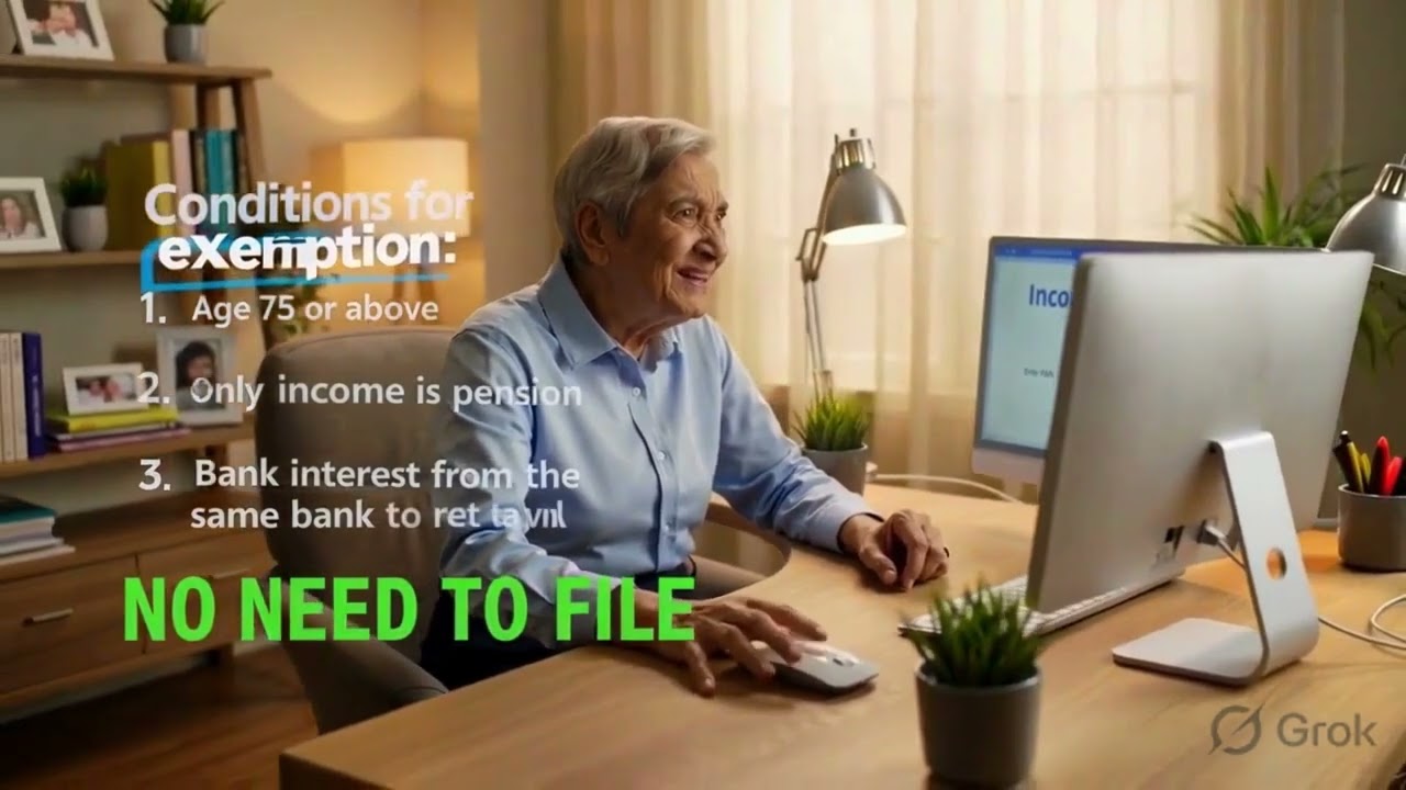 Senior Citizens above 75? Don't Need to File ITR Anymore! Form 125 Explained! #reels #viral #shorts
