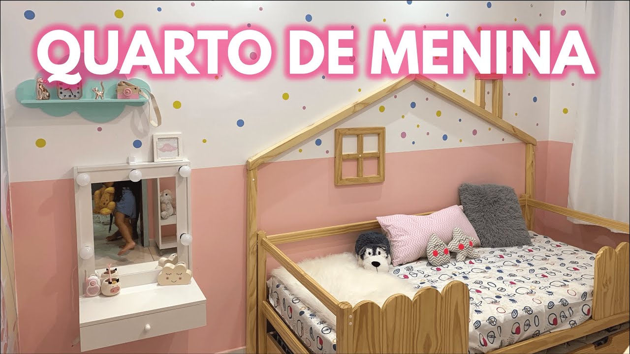 TRANSFORMAÇÃO RÁPIDA DO QUARTO DE MENINA - Meu Primeiro Quarto Infantil