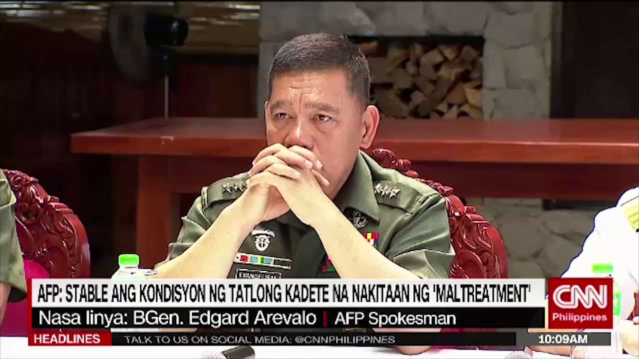 Ikatlong kadete na posibleng biktima ng pagmamaltrato, nasa ospital