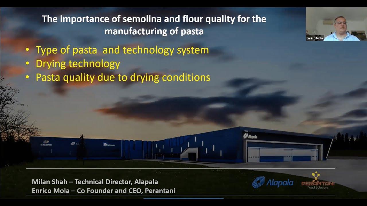 Pasta Technology (Webinar with Alapala)