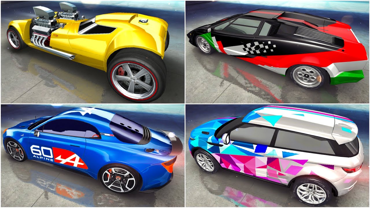 Asphalt 8, Range Rover, HotWheels Twin Mill, Renault Alpine & Lamborghini Countach, MULTIPLAYER