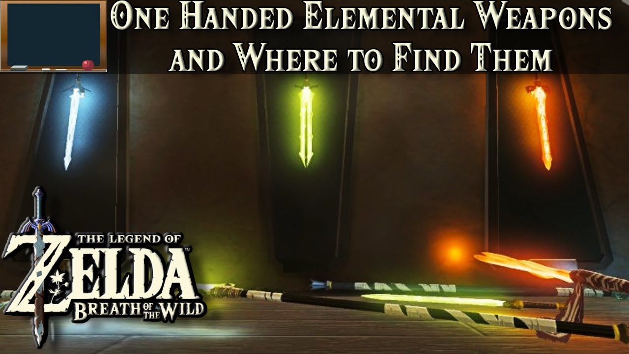 One Handed Elemental Weapon Locations | The Legend of Zelda, BOTW Tutorial