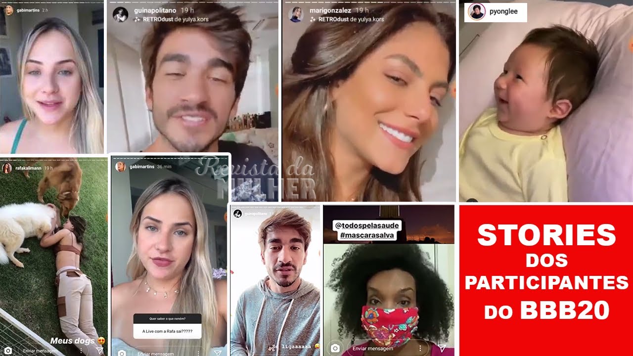 🌐 BBB20: STORIES de GUI, GABI, MARI, RAFA, PYONG E THELMA