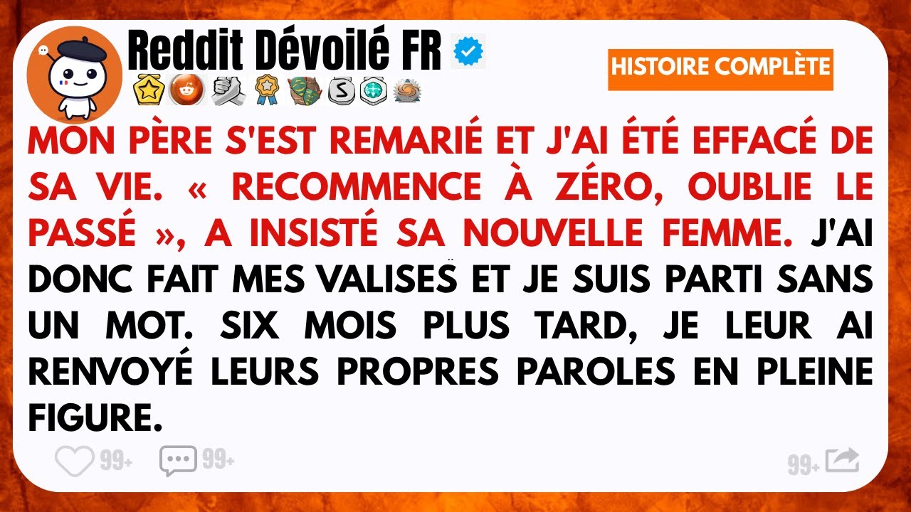 Mon père s’est remarié et m’a effacé de sa vie… alors j’ai disparu, sans un mot.