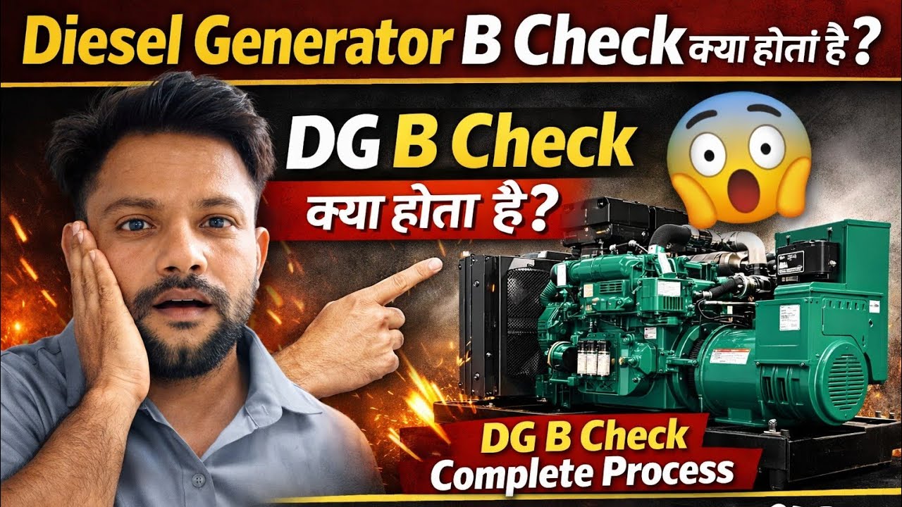 Diesel Generator B Check क्या होता है? 😱 | DG B Check Complete Process |B check कब  करते हैं 