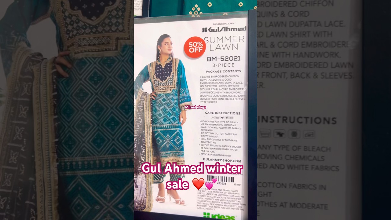 Gul Ahmed great winter sale 💕🥳#shorts #youtubeshorts #gulahmed