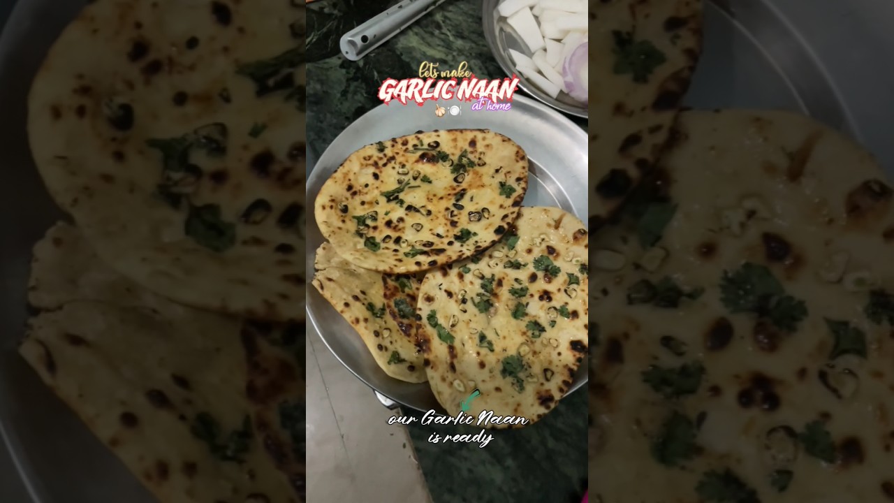 Let's make Garlic naan at home..