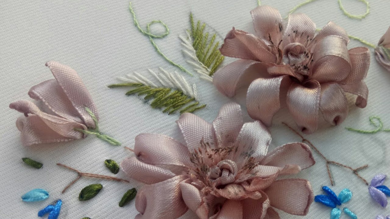 365 - Ribbon Embroidery design(Thêu hoa Part 01)