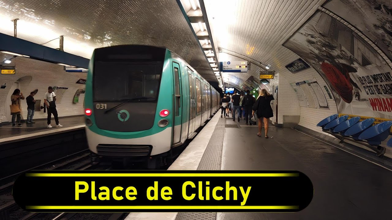 Metro Station Place de Clichy - Paris 🇫🇷 - Walkthrough 🚶