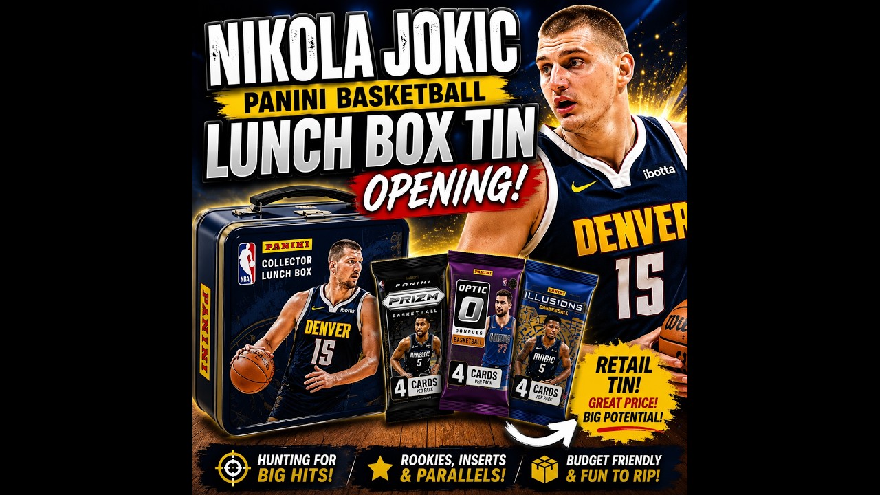 Nikola Jokic Panini Collector Lunch Box Tin Opening. Got a Hit! | Basketball Card Mystery Packs!