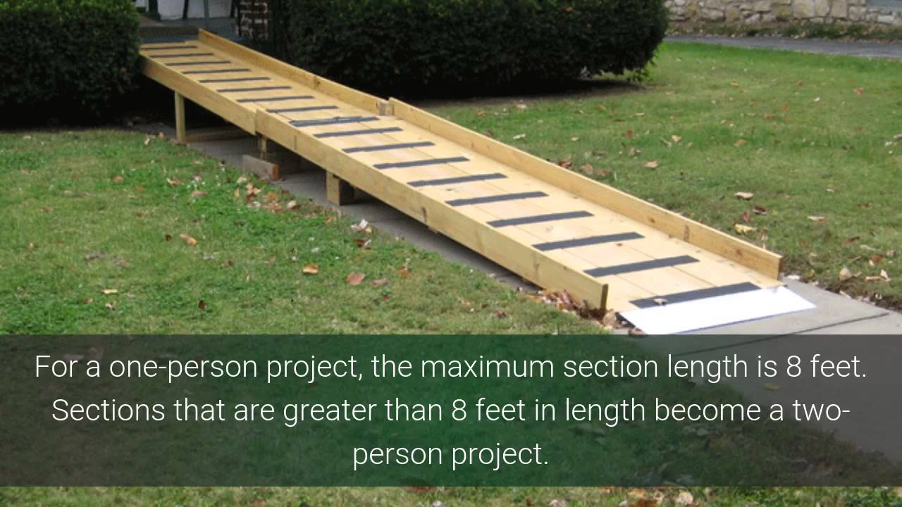 Simplest DIY Wheelchair Ramp on Internet Build in 2 hrs from kit