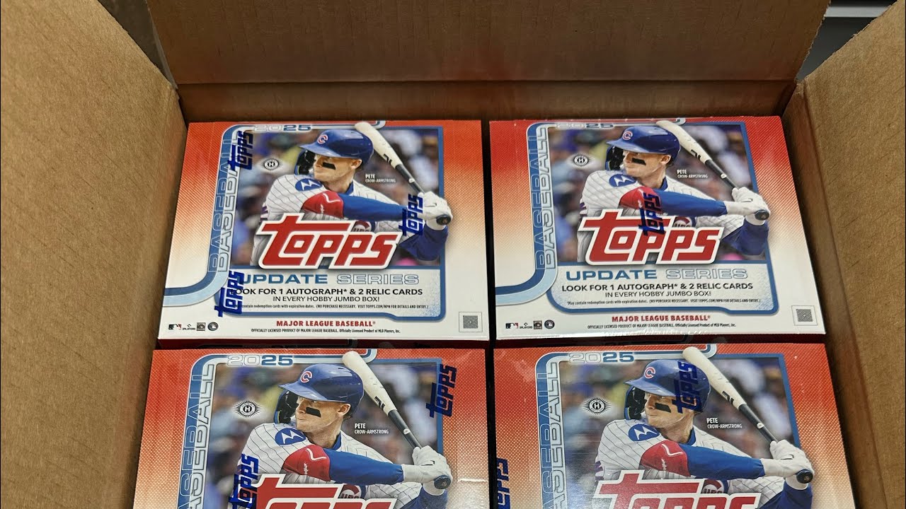 Обновление Topps 2025 года, большой кейс №4 из 6