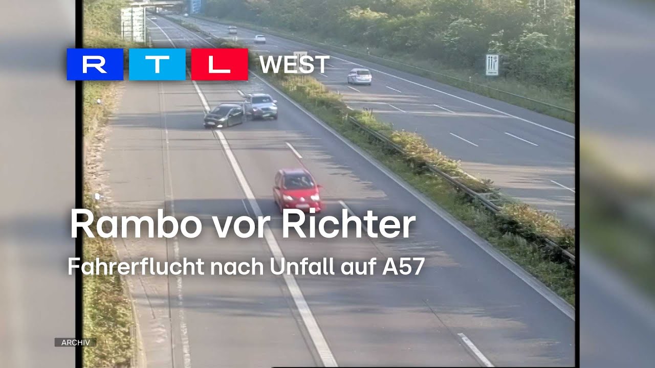Prozess gegen Autobahn-Rambo: Fahrerflucht nach Unfall auf A57 | RTL WEST