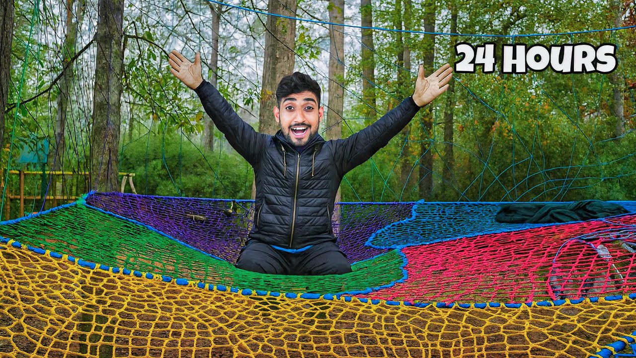 24 Hours Survival in the Tallest Net House Challenge