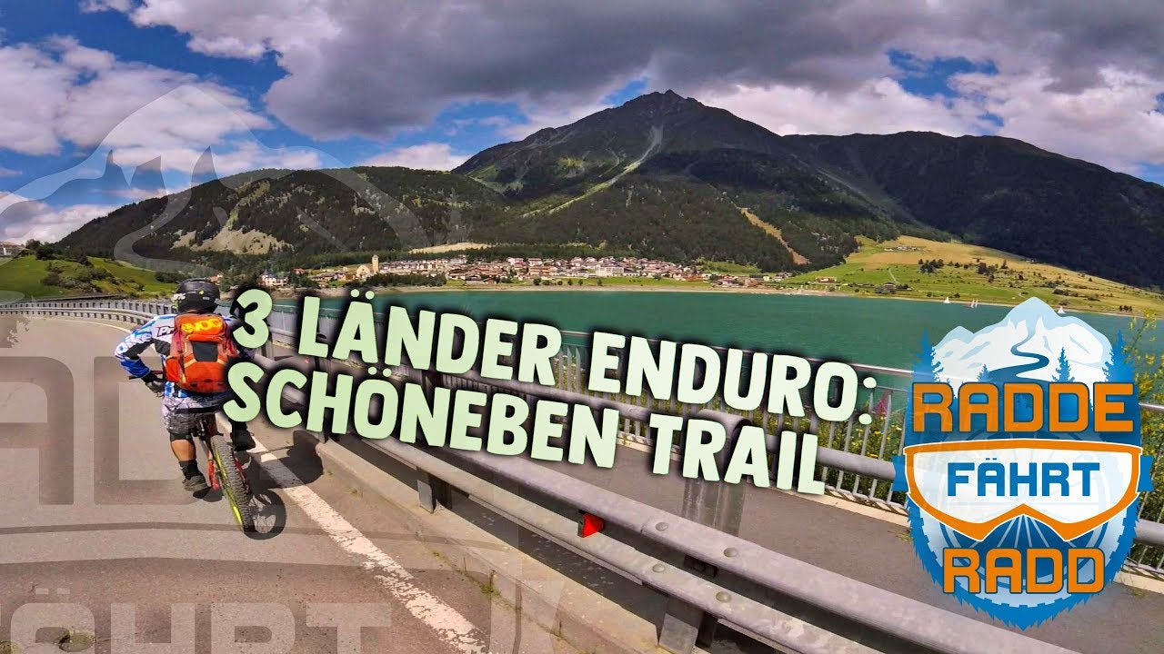 SCHOENEBEN TRAIL - 3 Länder Enduro Trails - Reschenpass -full run subtitled-