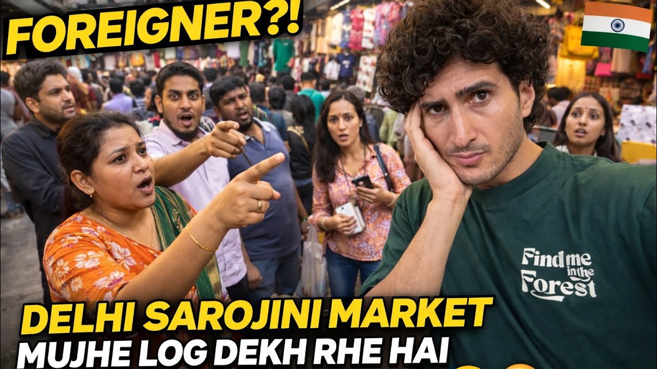 SAROJINI MARKET ME MUJHE FOREIGNER SAMJH LIYA 😱 | DELHI VLOG