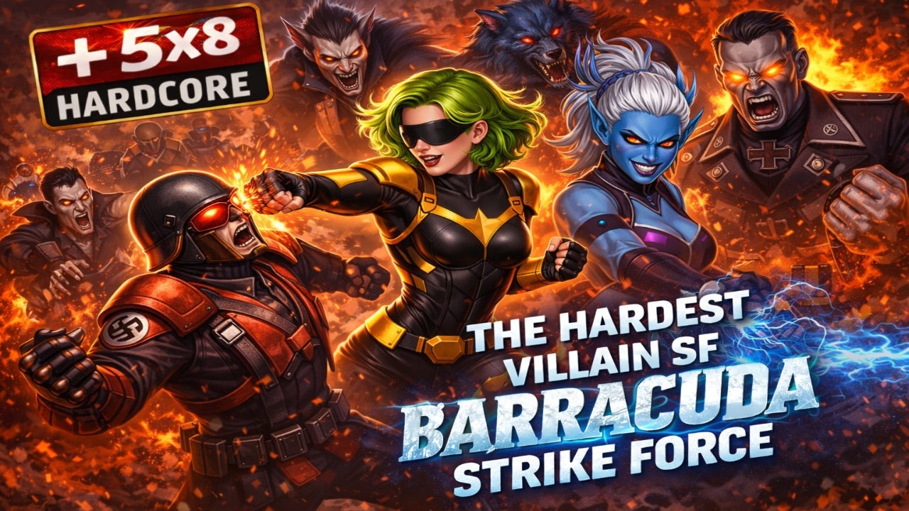 Barracuda Strike Force +5×8 Hardcore | Villain SF | City of Heroes Homecoming