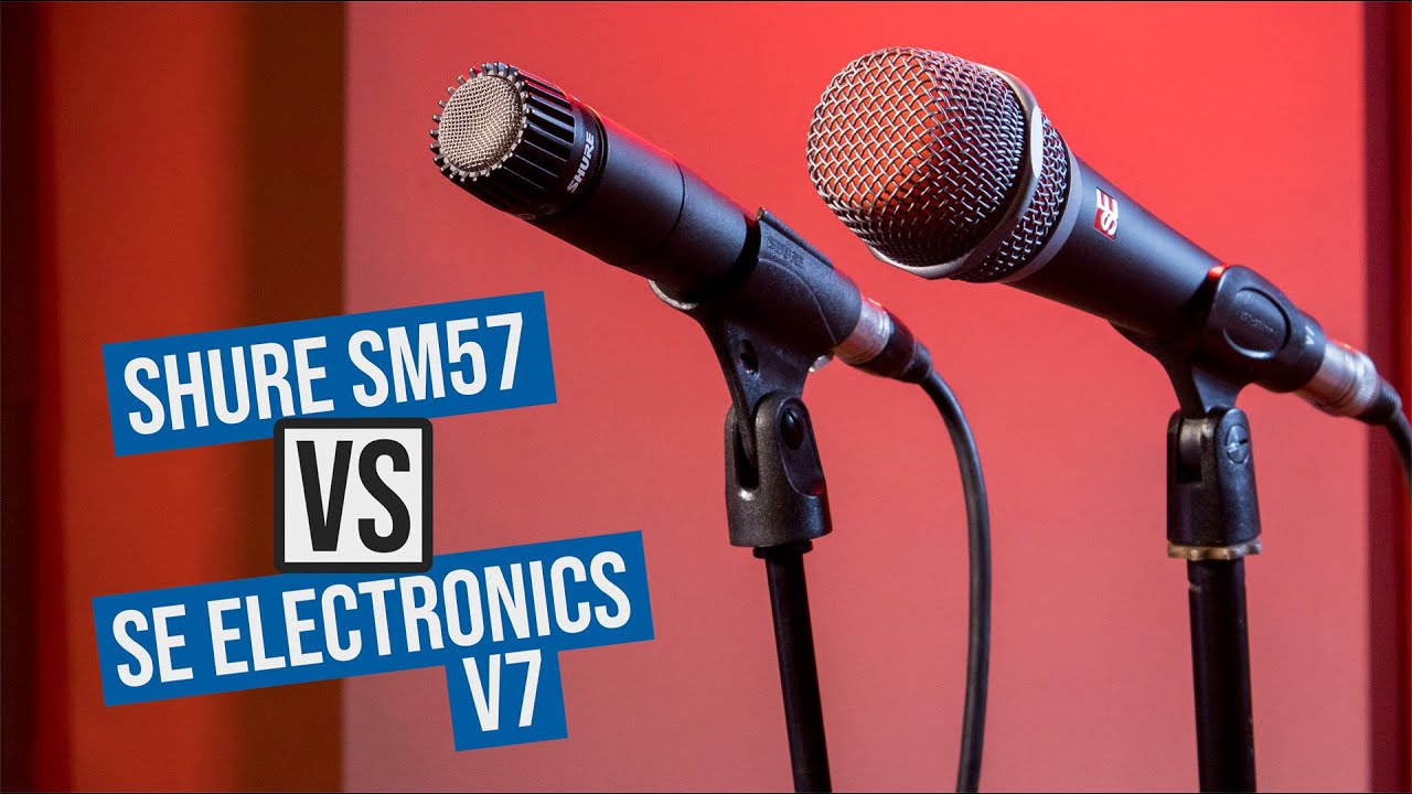 Microfono Shure SM57 vs SE Electronics V7 | Come Suona
