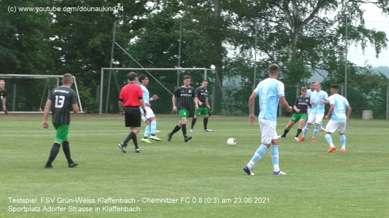 FSV Grün-Weiss Klaffenbach - Chemnitzer FC 0:8 (0:3), Testspiel am 23.06.2021 in Klaffenbach