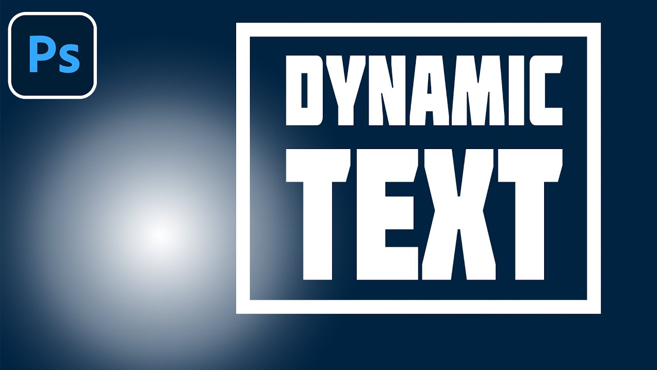 NEW Photoshop DYNAMIC Text