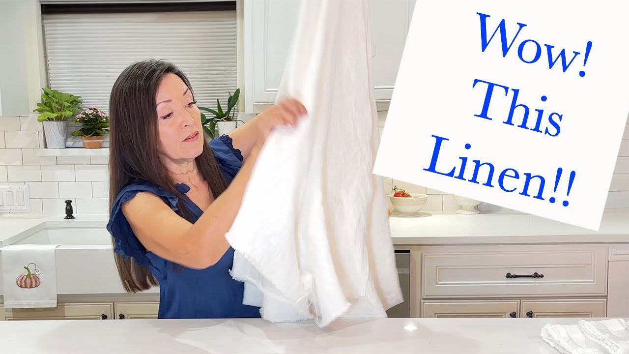 Linen for No Sew Napkins and ESPECIALLY Machine Embroidery!!!