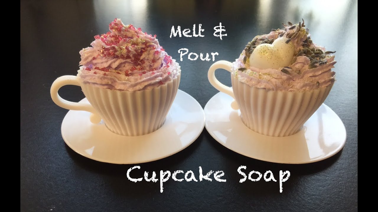 Making Cupcake Soap melt and pour SLS Free