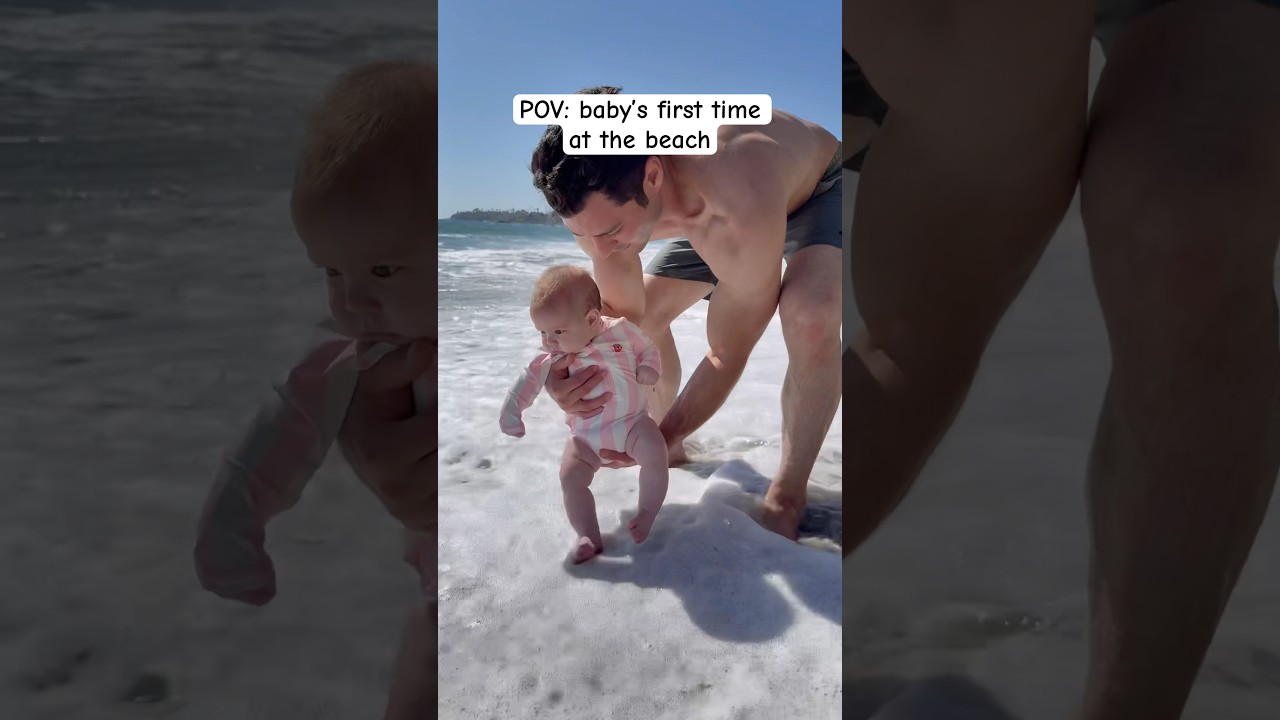 Baby Girl&rsquo;s FIRST TIME at the Beach! ☀️