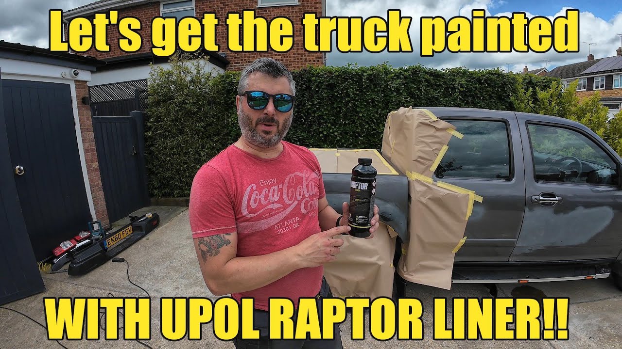 Spraying my Pickup with Raptor using HVLP gun