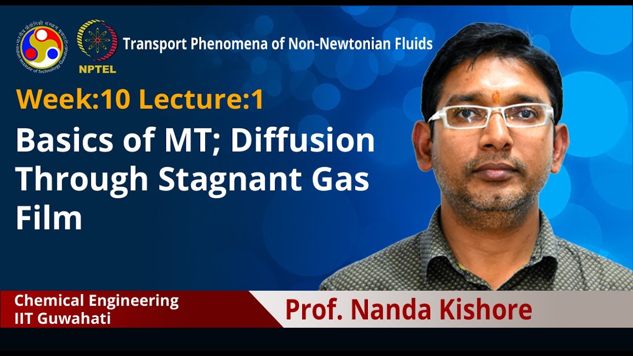 Lec 31: Basics of MT; Diffusion Through Stagnant Gas Film