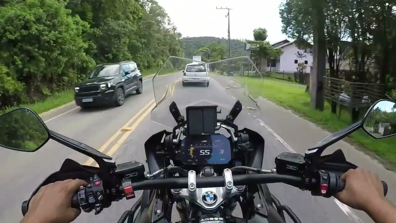 Indo deixar moto cliente (Júlio)BMW R1250 GS PREMIUM TRIPLE BLACK ano 2023 voltando de Bros 150 esd 