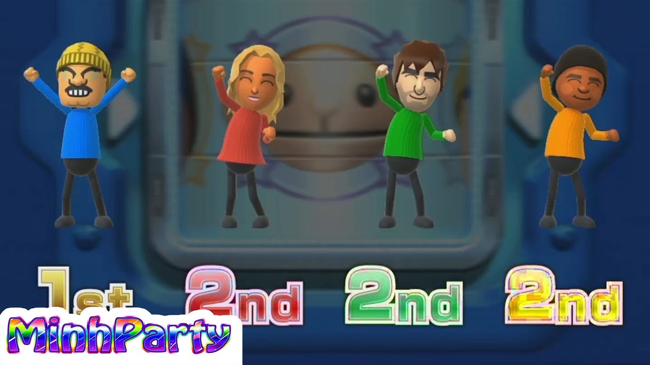 Wii Party U Minigames Gameplay Dojo Domination Wario Gameplay @MINH PARTY U