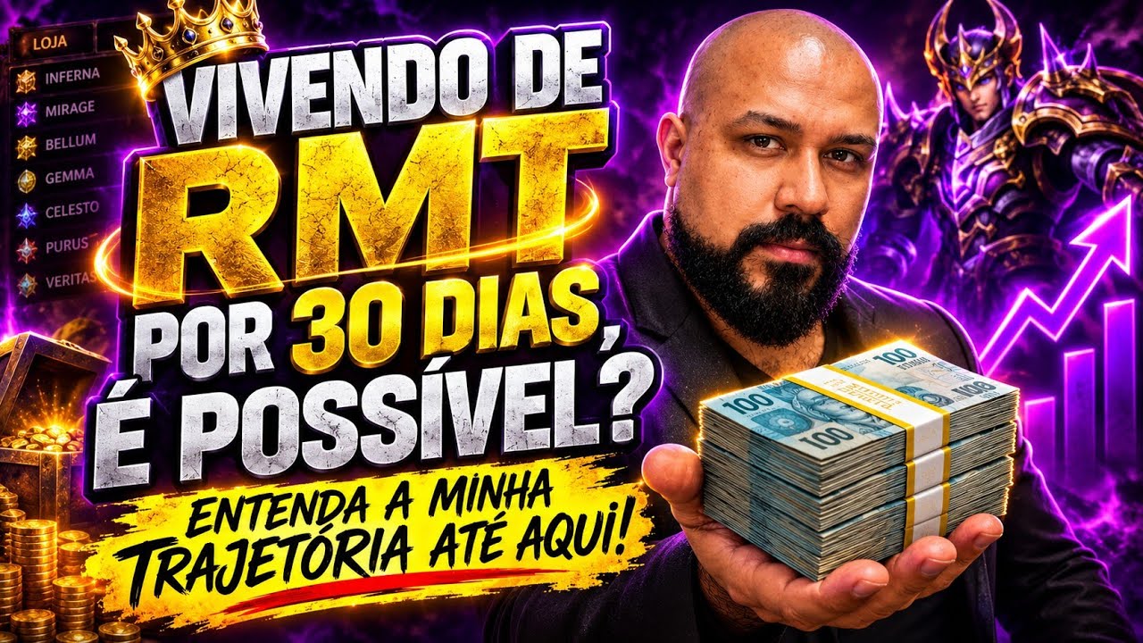 D&Aacute; PRA VIVER DE JOGOS? 💰 Vou Tentar Viver de RMT por 30 Dias!