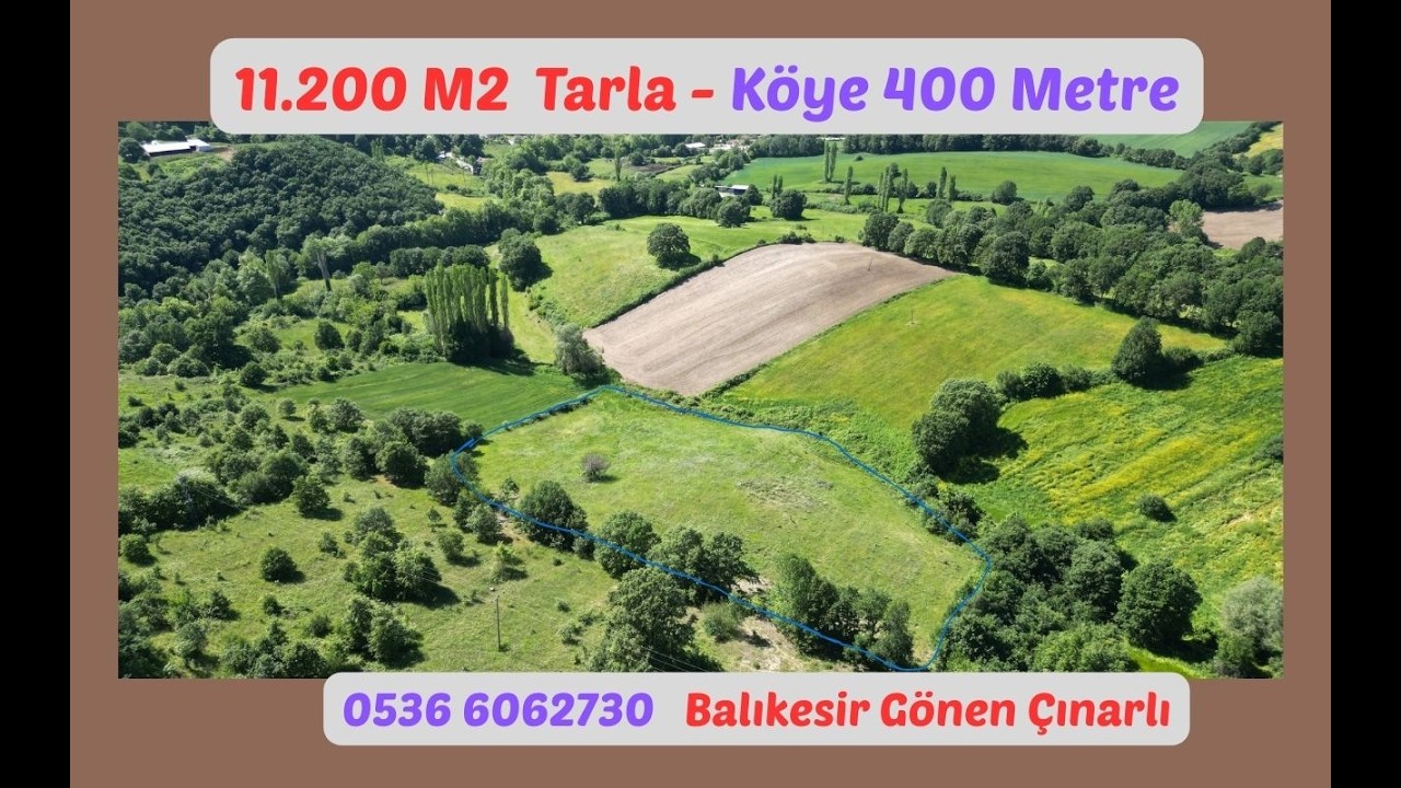 x Keşif Arazi  11.209 m2 Tarla Balıkesir Gönen Çınarlı 0-267.   1.600.000