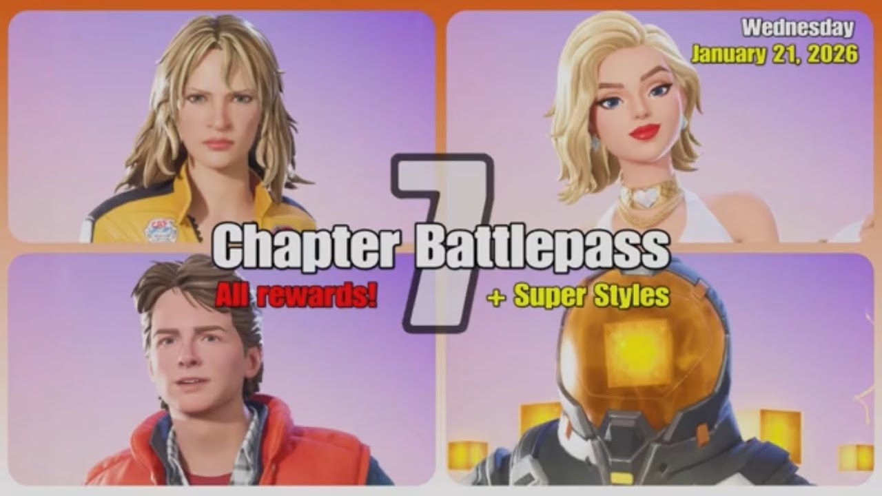Fortnite Battlepass Chapter 7 Season 1 Pacific Break: All Items Recap