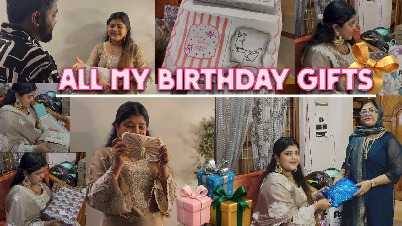 🎁Birthday Surprises REVEALED😍✨Unboxing all my gifts | Birthday Vlog Part 2 🩷🎂#BirthdayVlog #Surprise