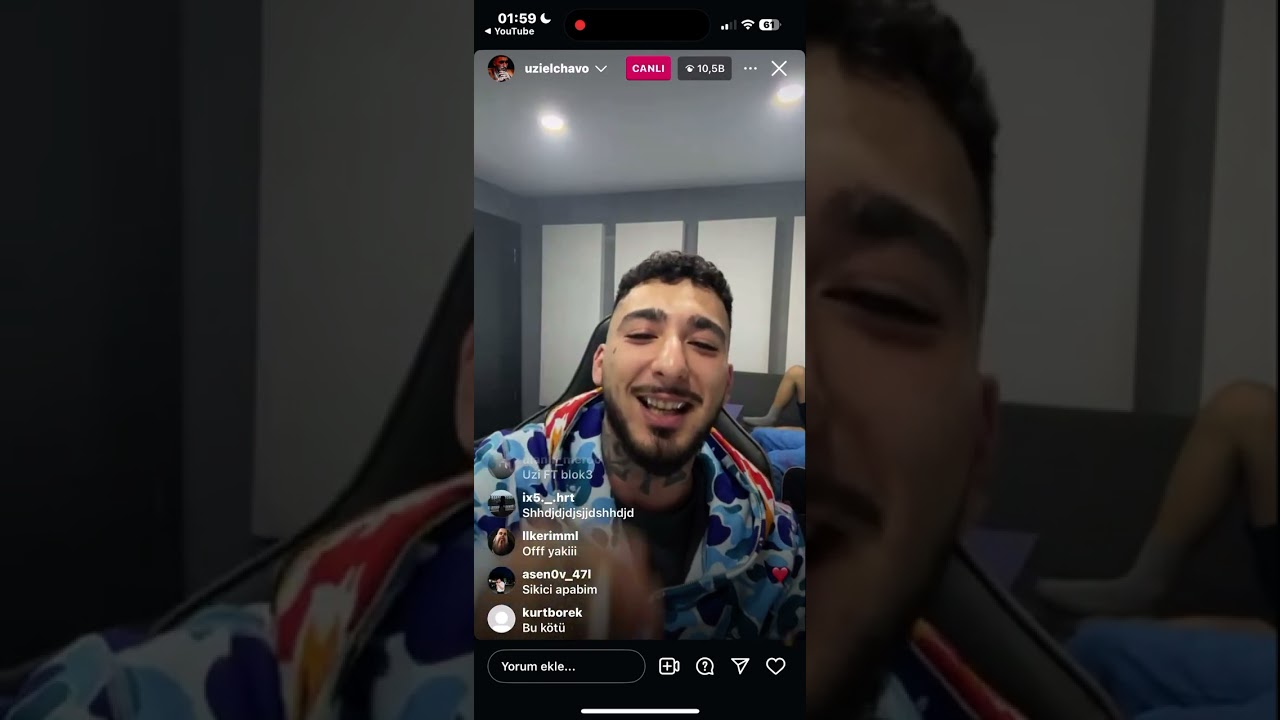 UZİ YENİ EP CANLI YAYINDA DİNLETİYOR👑