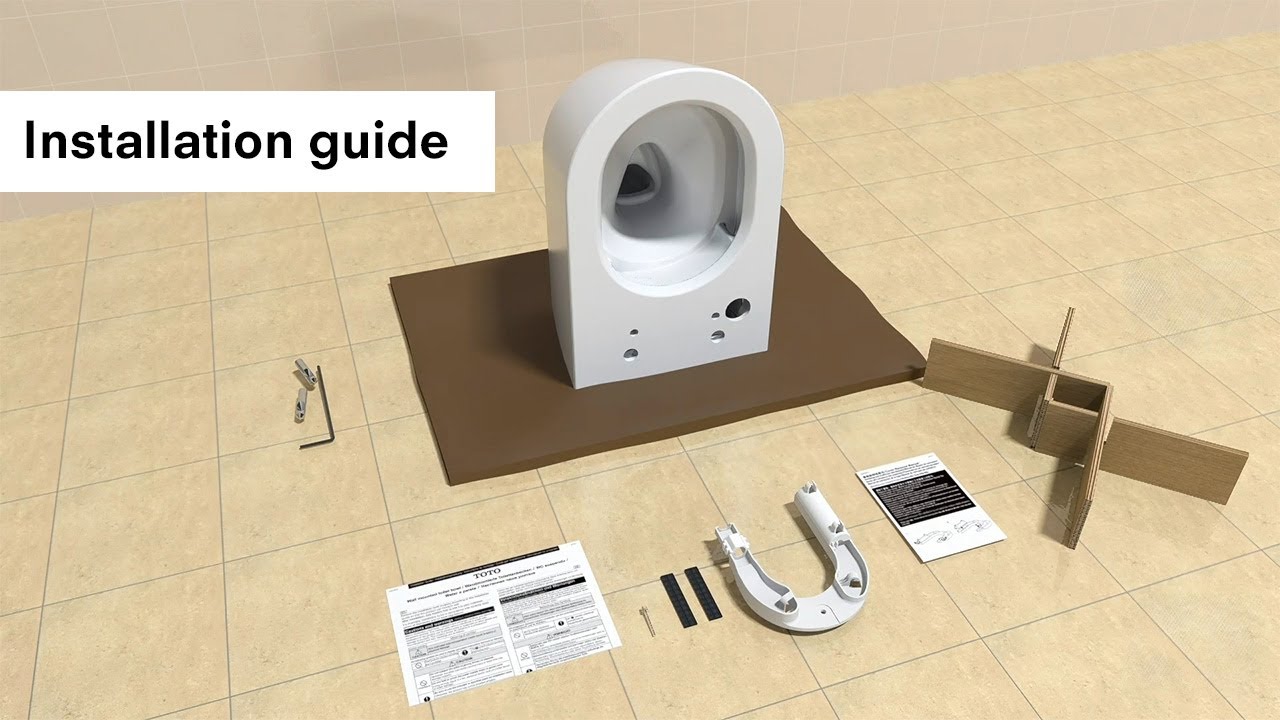 Installation instructions for the WASHLET RW, SW, RX EWATER+, SX EWATER+, RG and RG Lite