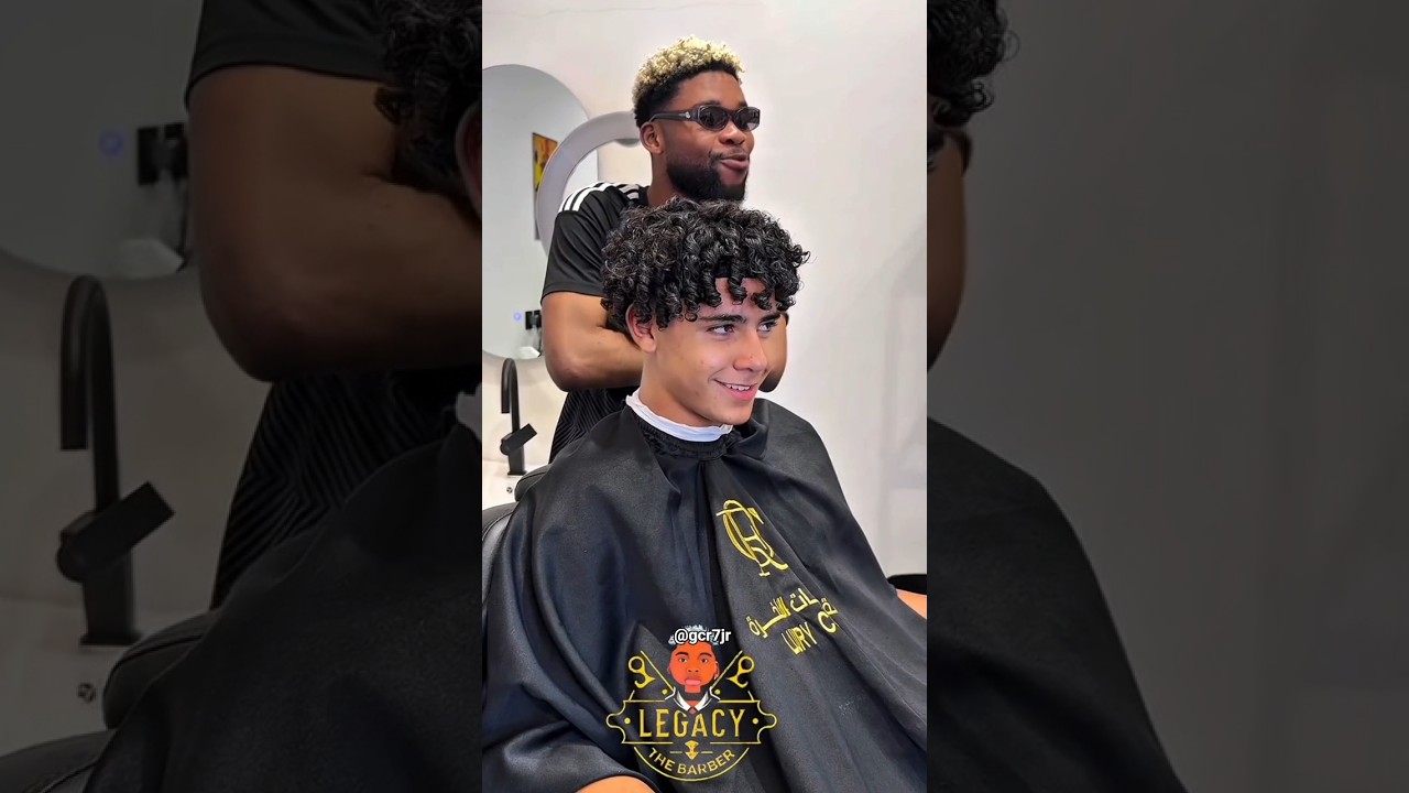 Новая стрижка Криштиану Роналду-младшего 🤩 #cristianojr #cristianoronaldojr #crisjr #shorts
