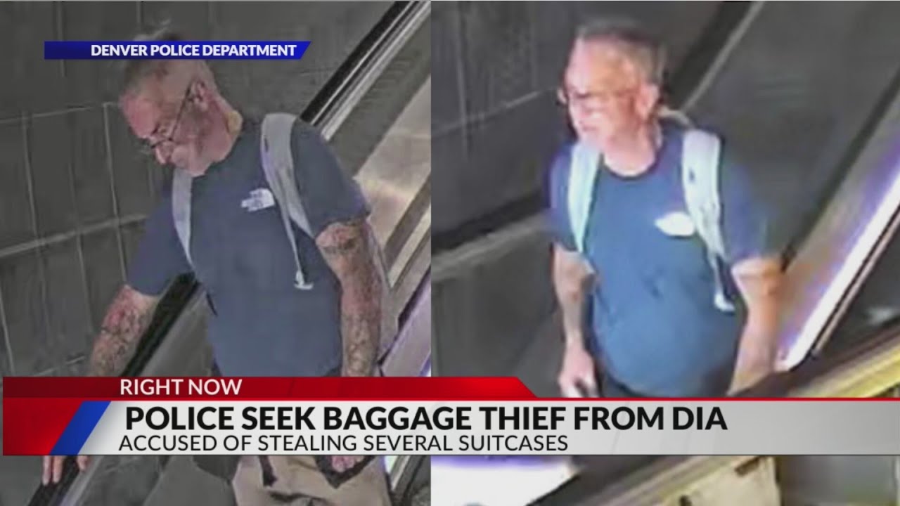 Denver Police seek man accused of stealing &lsquo;several suitcases&rsquo; at DIA