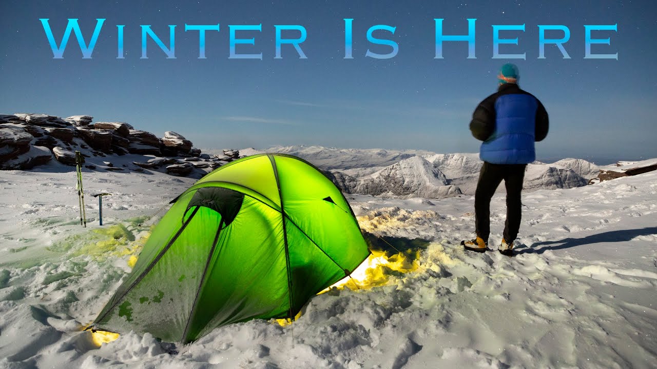 Winter Summit Camping & Landscape Photography in northern Scotland