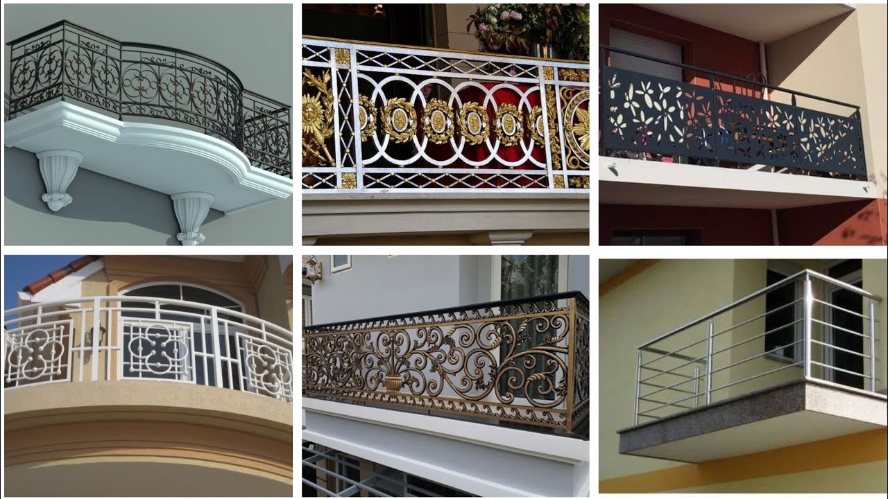 Modern Balcony Grill Designs 2025 | Terrace Wrought Iron/Stainless Steel/Glass Railing Design Ideas