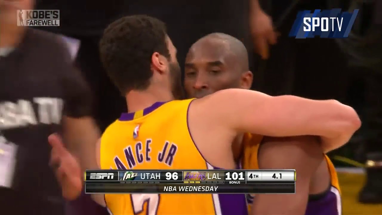 NBA 코비의 마지막 1분 Kobe Bryant last final game