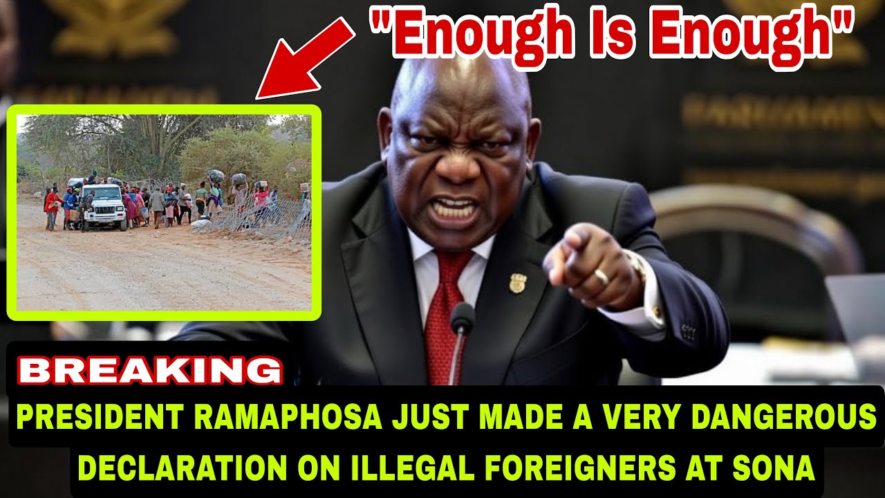 Good News For Mzansi & Bad News For Illegal Foreigners As President Ramaphosa Makes Declaration SONA