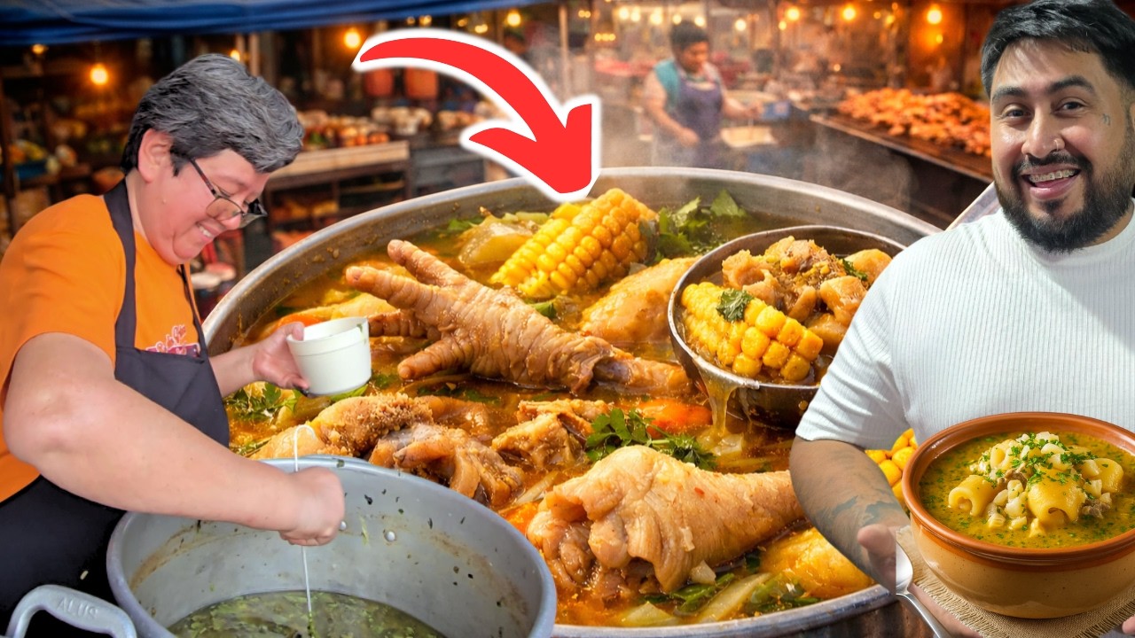 La sopa callejera que se acaba en minutos 😱 Solo venden sábados y domingos