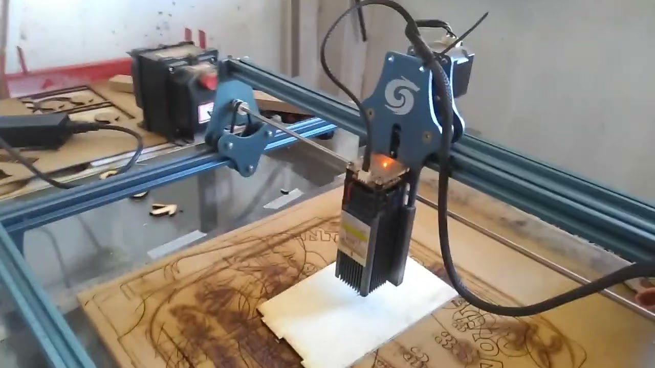 GRBL como iniciar corte gravação no centro da peça , laser sculpfun s9