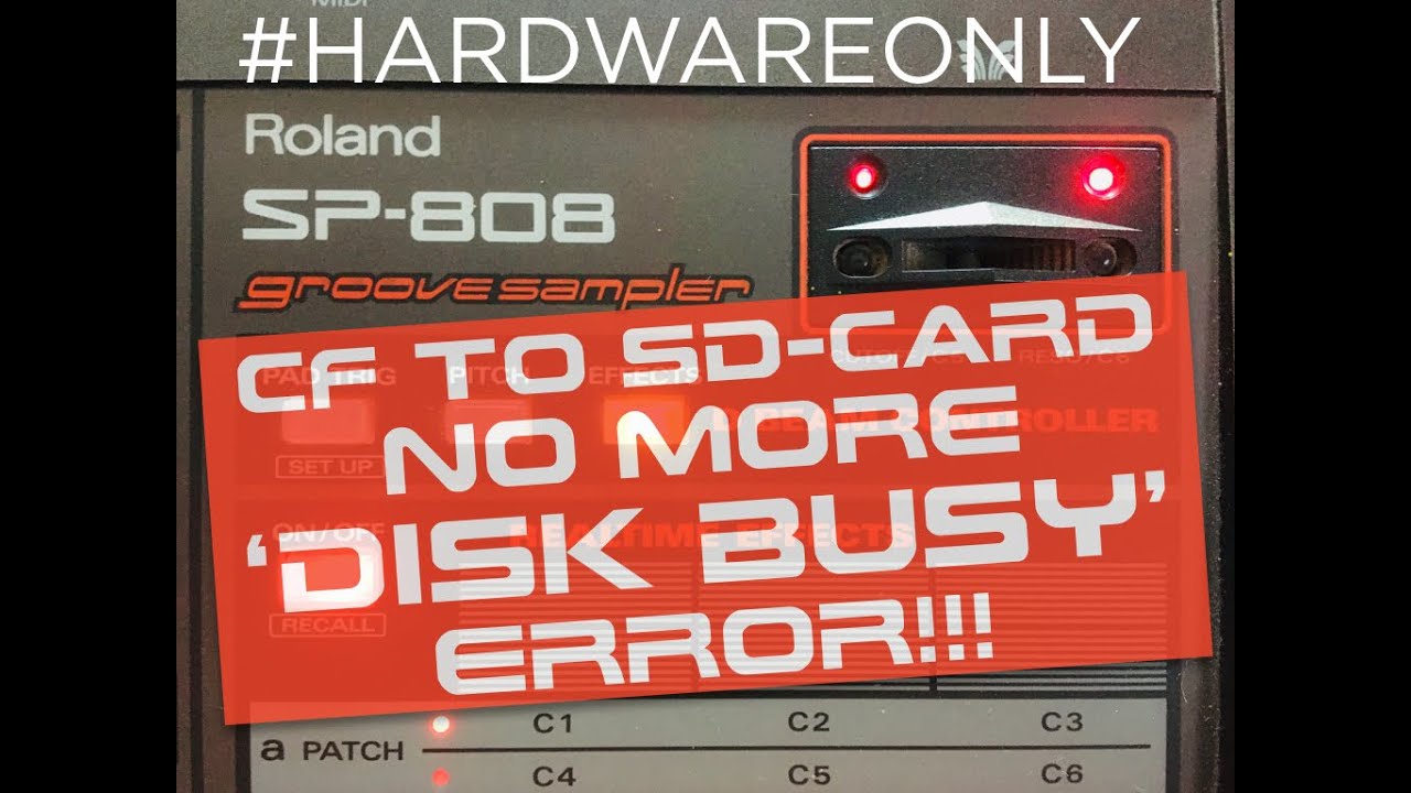 No more 'DISK BUSY'-error with the SP-808ex