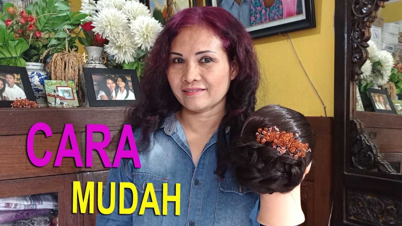 Tutorial Sanggul Modern Sederhana Untuk Pemula || EASY HAIRSTYLE FOR BEGINNER || MESSY BUN HAIRSTYLE