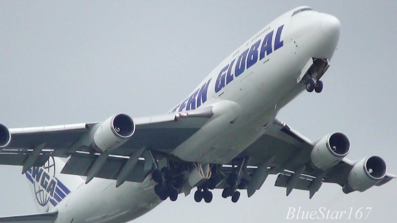 Western Global Airlines Boeing 747-400BCF (N344KD) takeoff from NRT/RJAA (Tokyo - Narita) RWY 16R