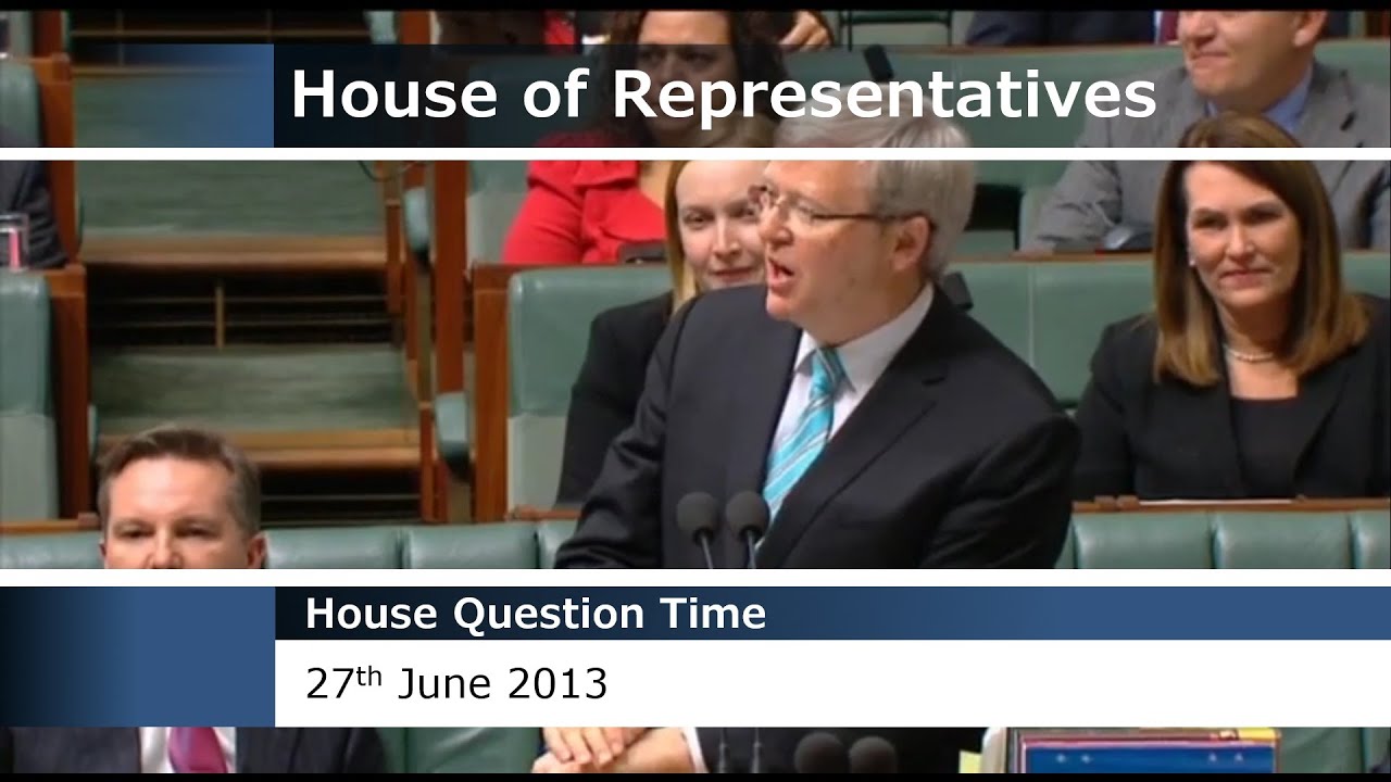 House Question Time - 27 June 2013